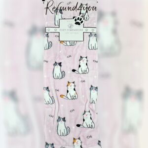 PETS - Cozy Companions - ‘Kittens & Fish’ throw. 50” x 70” NWT. Firm! No offers!